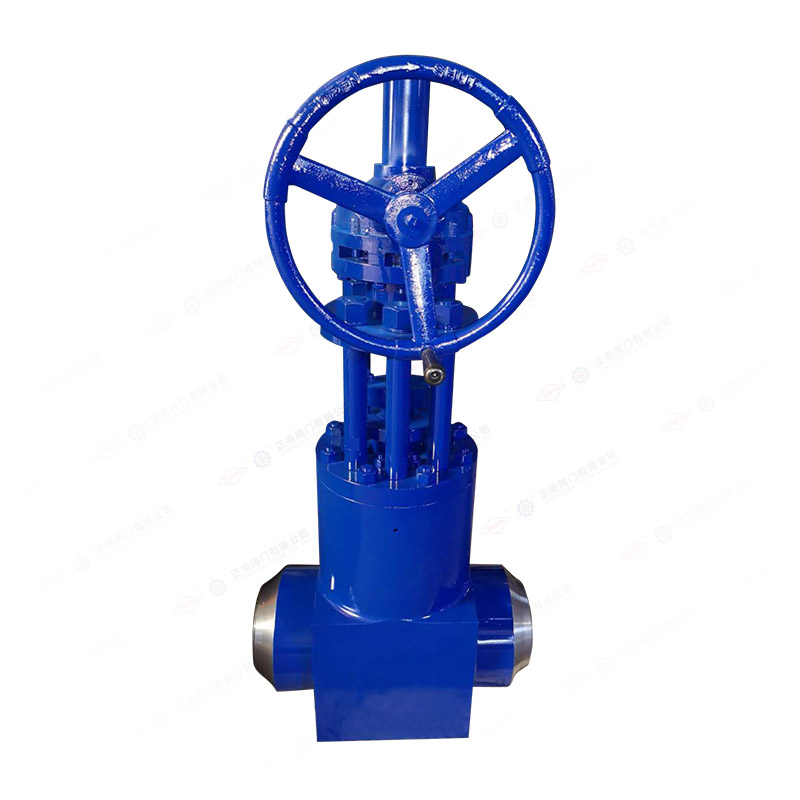 Butt welding gate valve