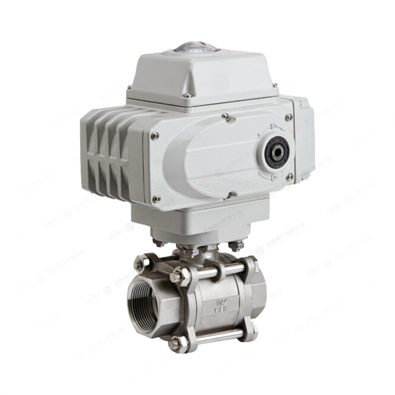 Electric is a three piece ball valve