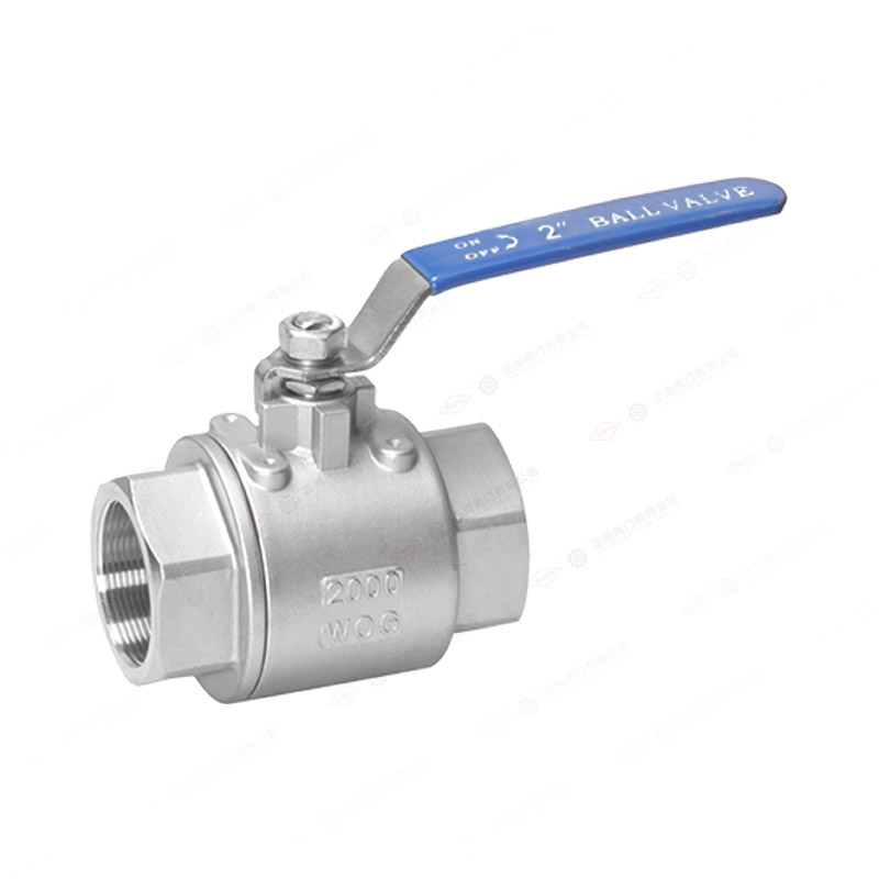 Two piece ball valve