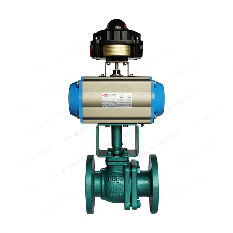 Fluorine lined pneumatic ball valve