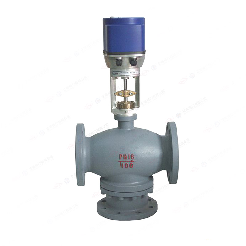 Electric three-way regulating valve