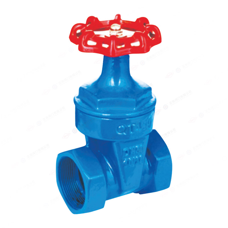 Screw thread soft seal gate valve