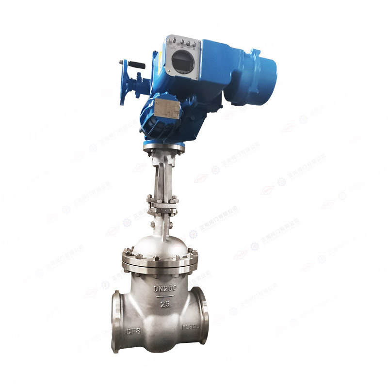 Electric welding gate valve