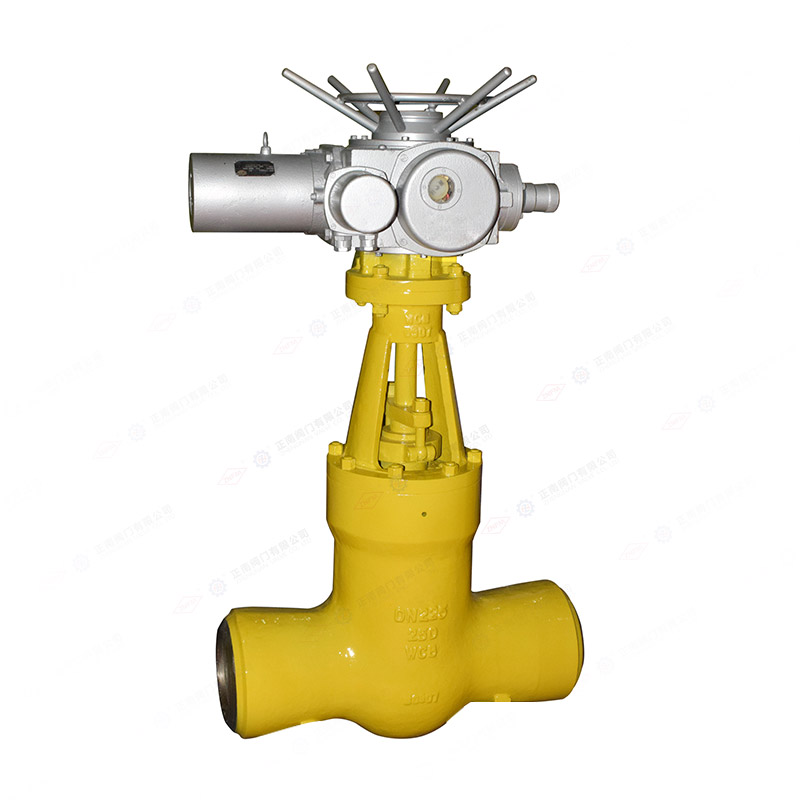 Electric welding gate valve