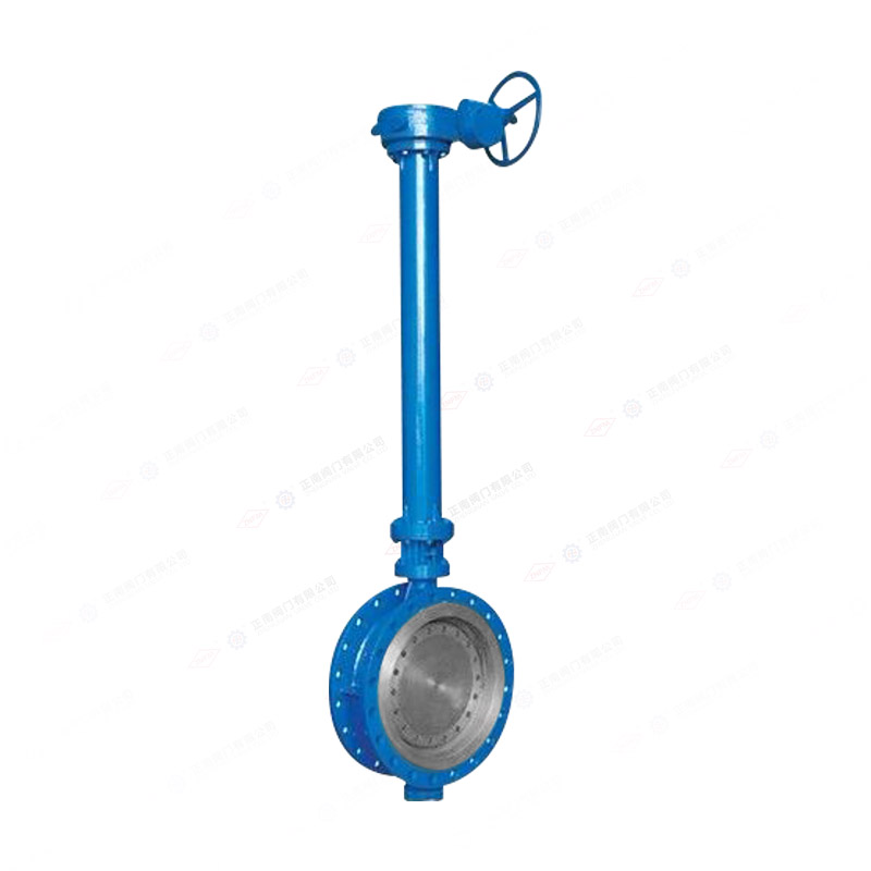 Extended stem flange butterfly valve