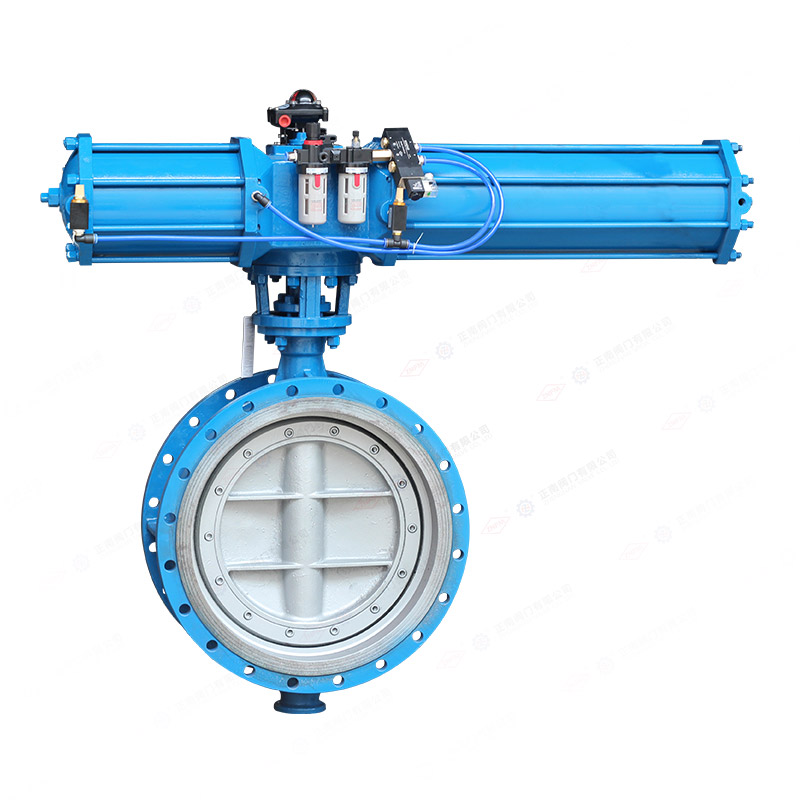 Pneumatic flange butterfly valve