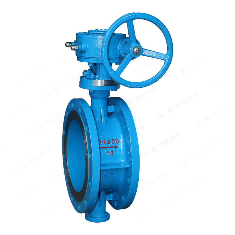 Worm gear flange butterfly valve