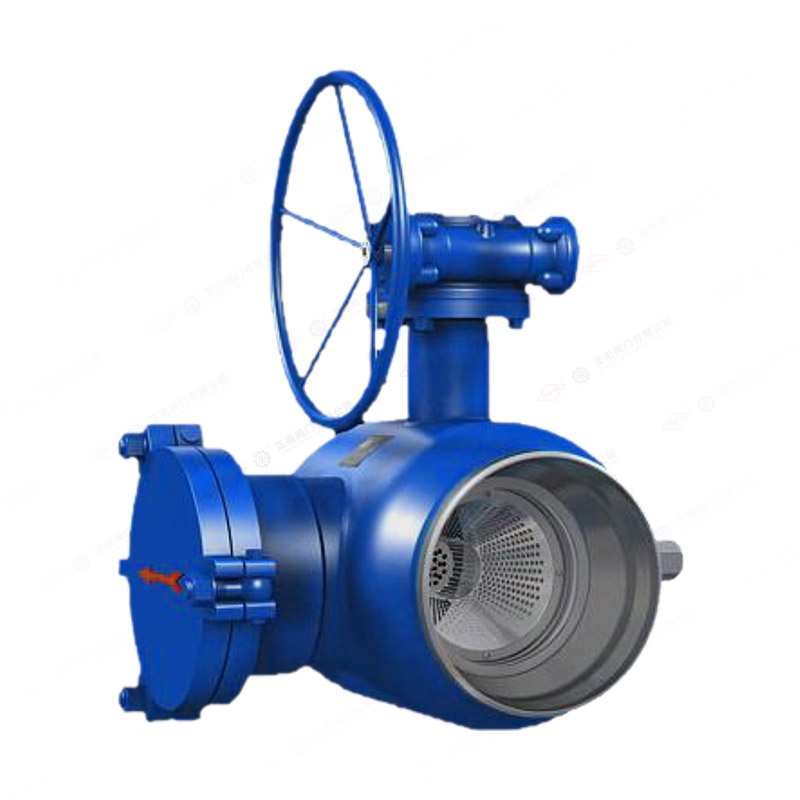 Welded ball valve with filter screen