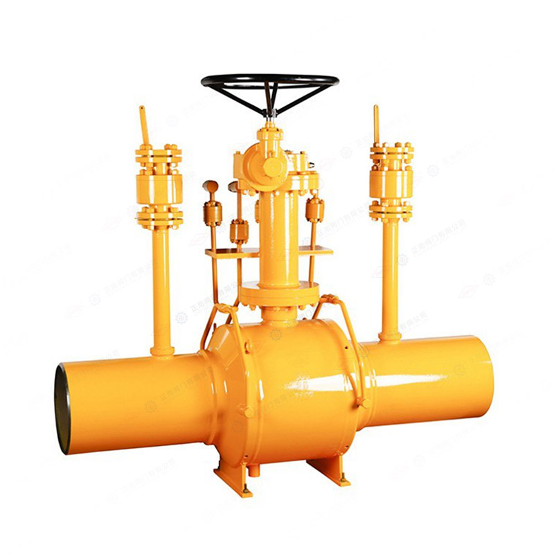 Fully welded pipeline ball valve