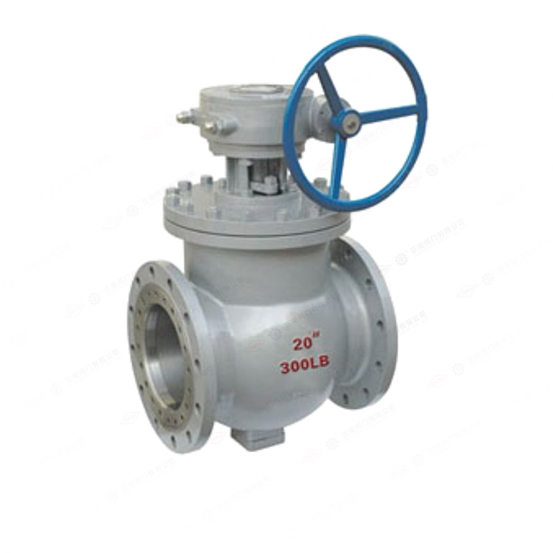 Top mounted eccentric hemispherical valve