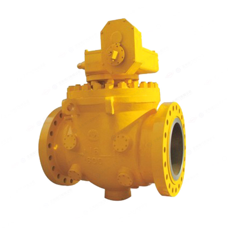 Top mounted rail ball valve