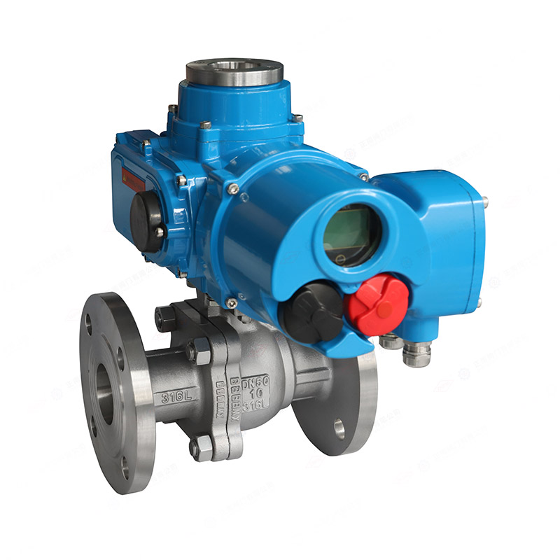 Electric flange ball valve