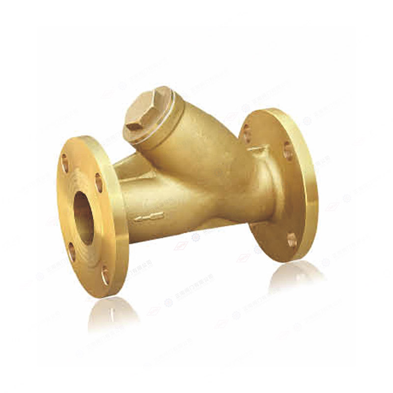 Brass flange filter valve