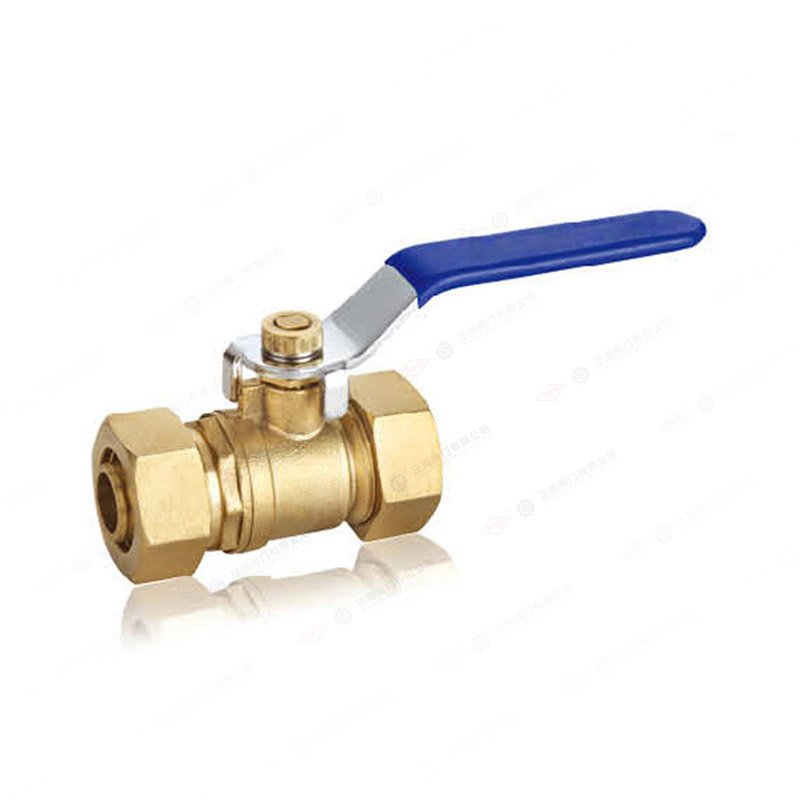 Aluminum plastic composite pipe ball valve (double card type)