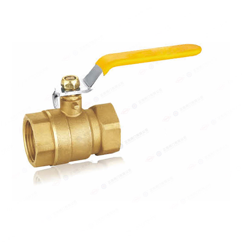 Full bore brass ball valve