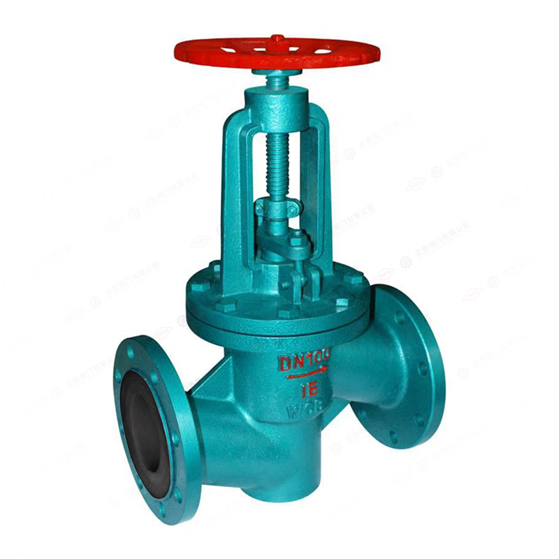 Rubber lined shut-off valve