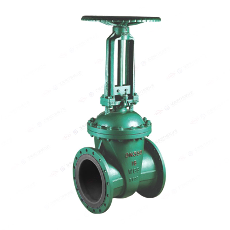 Rubber lined gate valve