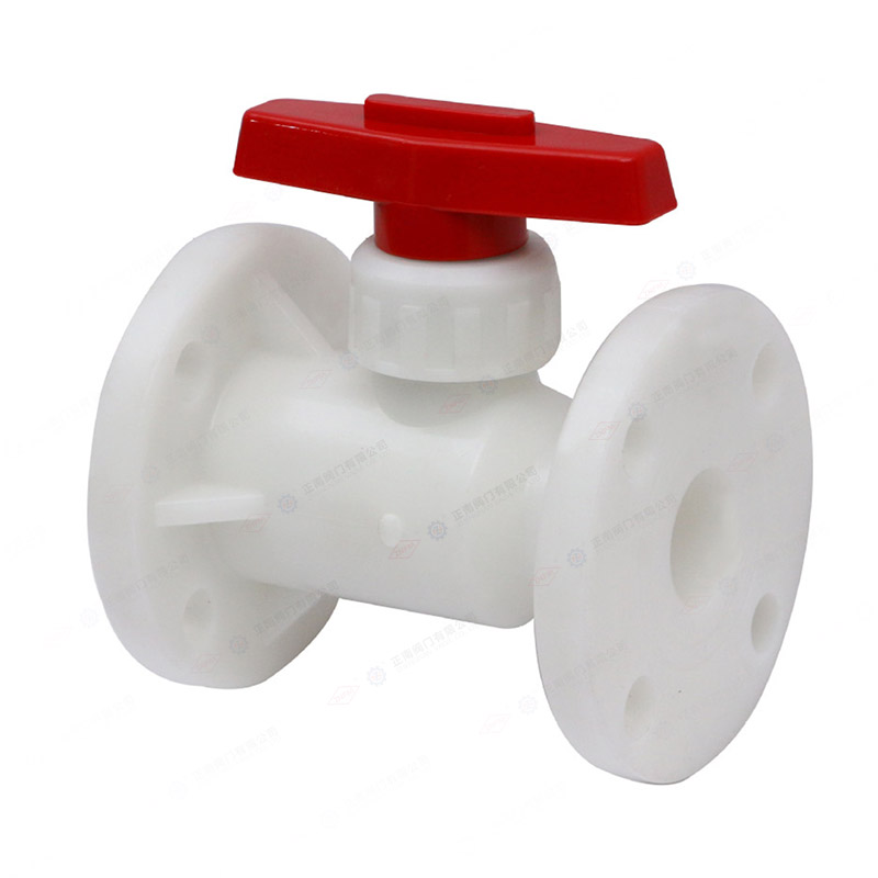 Plastic flange ball valve