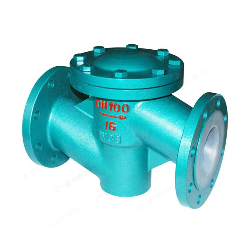 Fluorine lined check valve