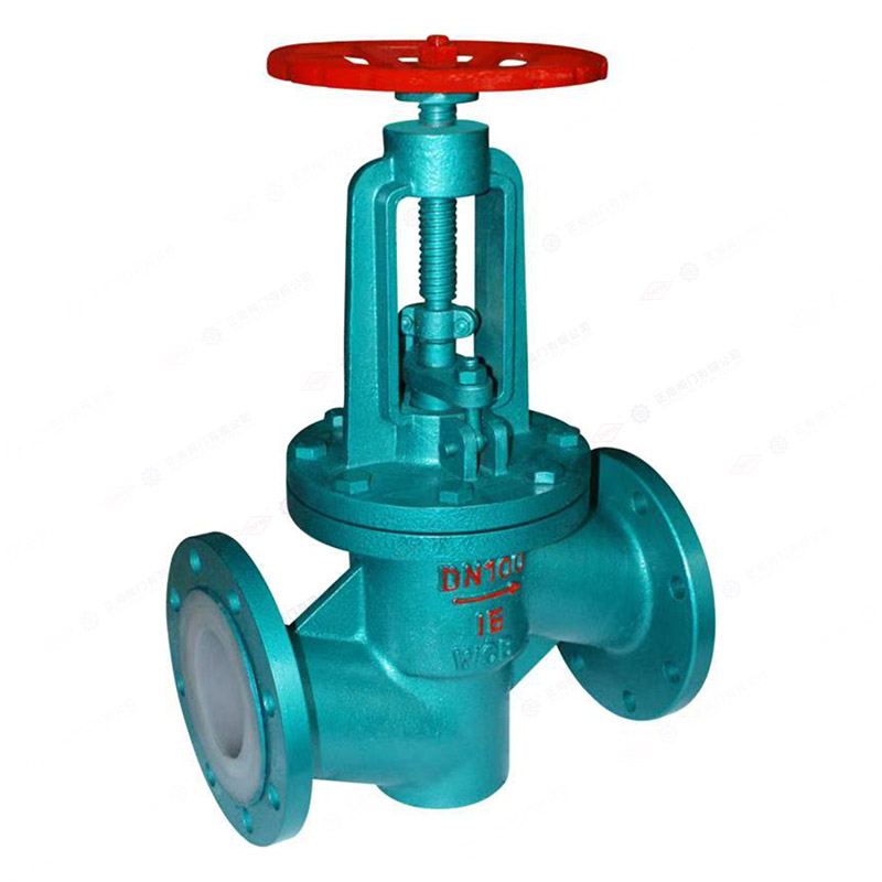 Fluorine lined flange globe valve